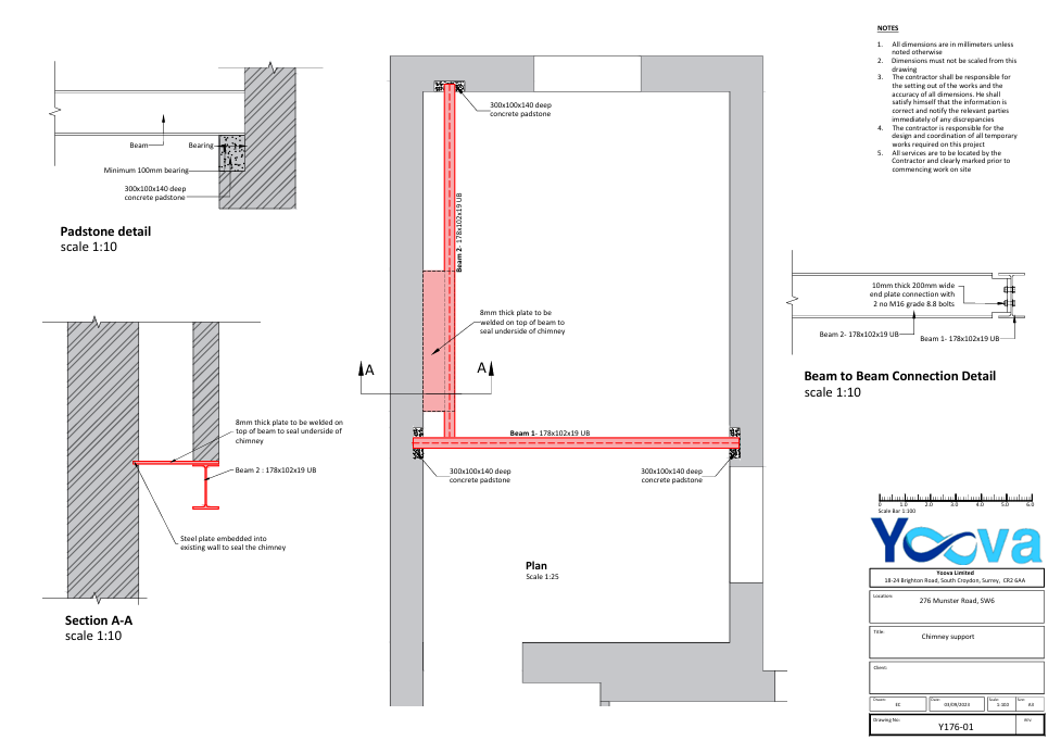 Steel Beam Design Drawing